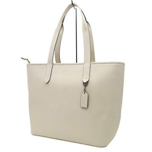 Brand New COACH Men's Tote Bag Sullivan Leather Tote C9876 Off White