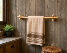 Handmade Wooden Rustic Towel Rack 36  