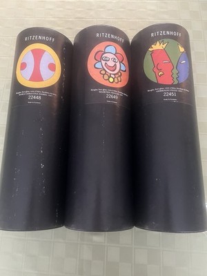 NEW 3 RITZENHOFF BEER GLASSES IN ORIGINAL  BOXES GERMANY 1997  22448 22649 22451