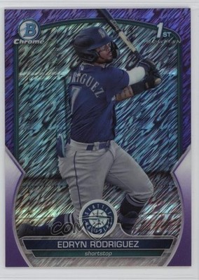 2023 Bowman Chrome Prospects Purple Shimmer Refractor /250 Edryn Rodriguez 1u5y