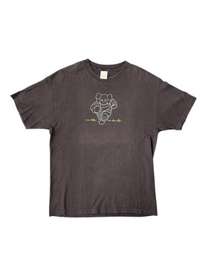 Kaws 00s Black Chum Running Man T-Shirt Size Large