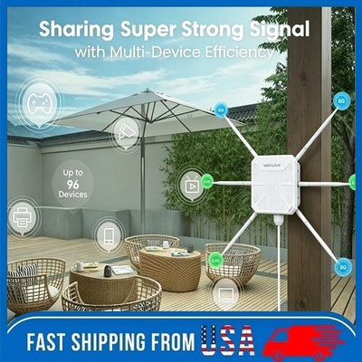WAVLINK AX3000 WIFI 6 EXTENDER OUTDOOR ROUTER BOOSTER AP FOR PARK FARM YARD FLAT