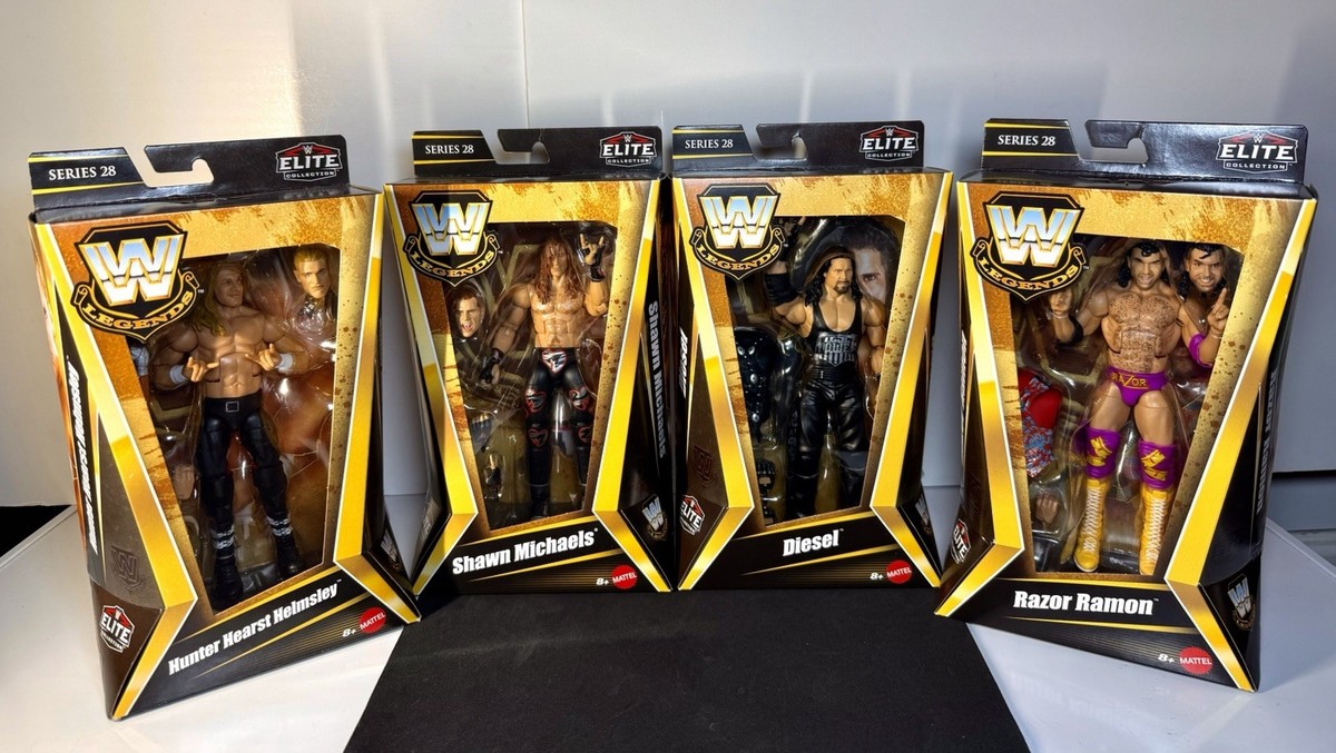 WWE Elite Legends 4pk: Triple H, Shawn Michaels, Diesel, Razor