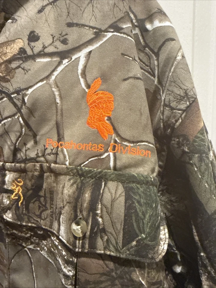 Browning Men’s XL Camo Button Down Shirt - Image 4 of 4