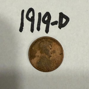 1919-D 1C BN Lincoln Cent