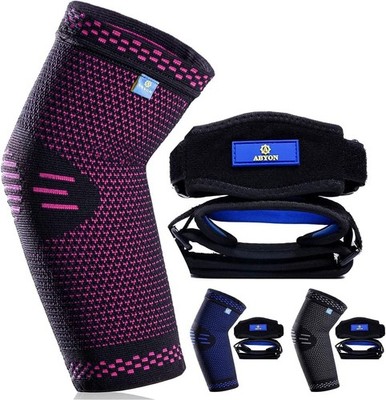 3 Pack Professional Medical Grade Elbow Brace - Elbow Compression Sleeve (1pc...