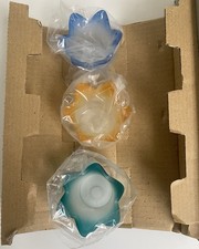 PartyLite 3 P7161 Jewel Candle Frosted Glass ...