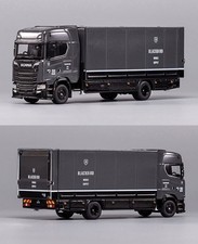 GB GCD 1:64 Grey Scania S730 Enclosed Double Deck Tow Truck Model Diecast Collec