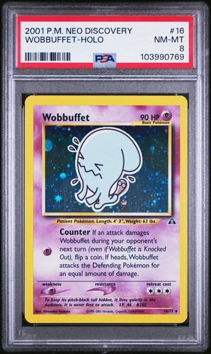 Wobbuffet (Unlimited) graded PSA 8 for sale on eBay