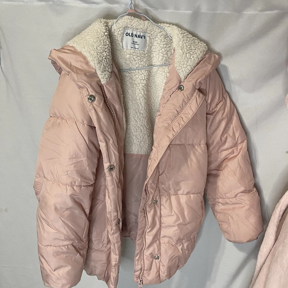 Girls Size 8 Lot Mostly Winter/ Puffer Jacket, Gap Robe, Holiday Dress, MSRP$250 - Image 2 of 4
