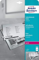 Avery Zweckform Laser/Kopier Folien A4 Transparent 25 StüCk