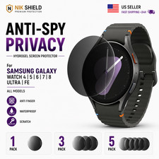 Samsung Galaxy Watch 4 5 6 7 8 Ultra Screen Protector Anti-Spy Privacy Hydrogel