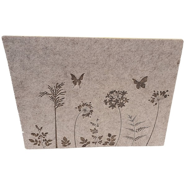 Riffelmacher Platzset Rechteckig Stoff Grau & Gelb Stoff 45 Cm X 35 Cm-image