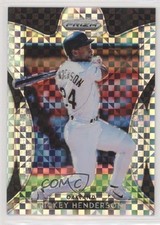 2019 Panini Prizm Tier III Plaid Power 58/75 Rickey Henderson #241 HOF 2r5