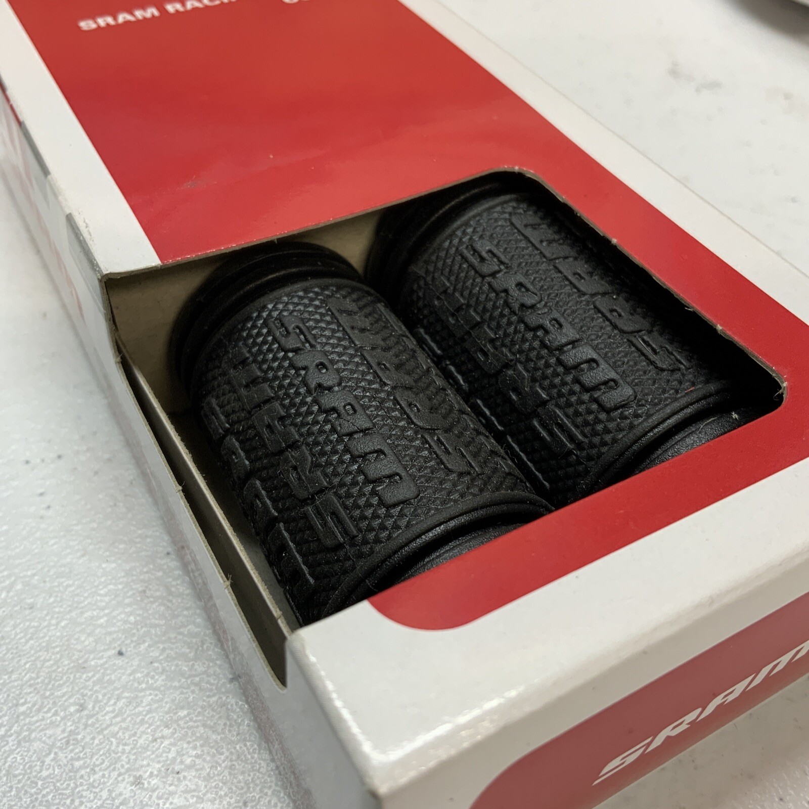 New SRAM HalfPipe Stationary Grips - Black 60 mm RACING GRIPS Rubber Replacement