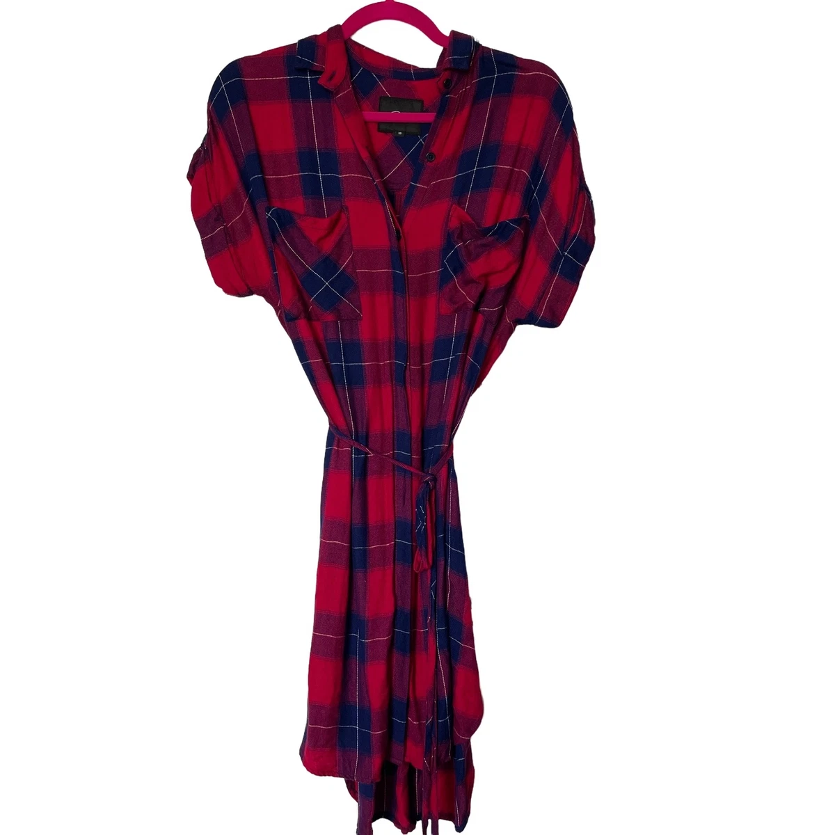 Flannel button up clearance dress