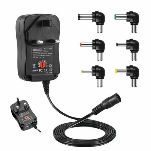 AC to DC Adjustable Multi Voltage Power Adapter 3V 4.5V 5V 6V 7.5V 9V 12V MU - Picture 10 of 10