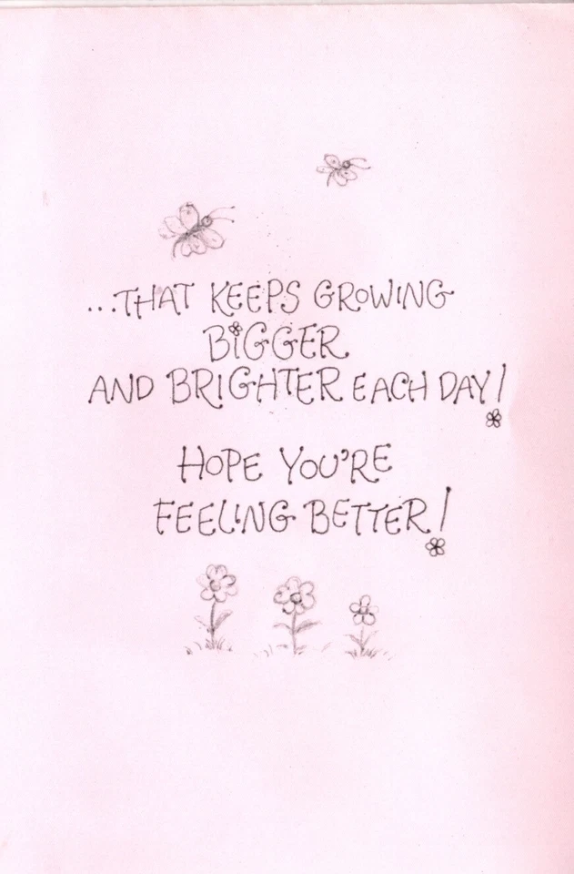 Betsey Clark Get Well Watering Can Flowers Flower Bouquet Glitter Hallmark Card - Image 2 of 3