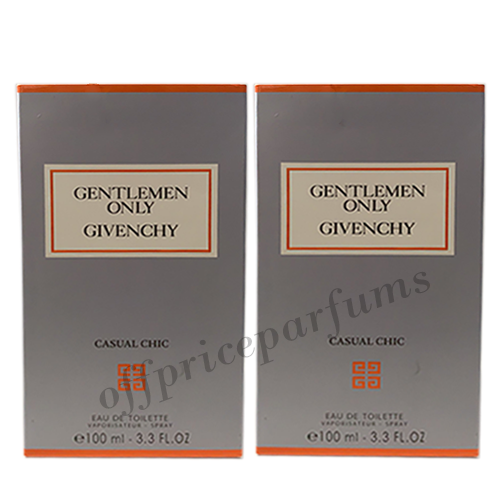 2 Pack Givenchy Gentlemen Only Casual Chic by Givenchy for Men 3.3 OZ EDT Spray  - Picture 1 of 2