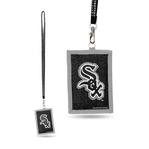 MLB Bling Glitter Sparkle Beaded Lanyard I.D. Wallet - Picture 12 of 16