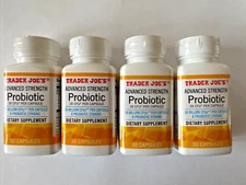 Trader Joe’s Probiotic 30 Billion CFUs Per Capsule Advanced 30 Caps (Lot Of 4)