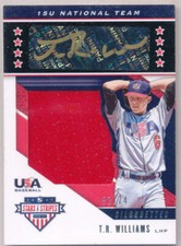 2019 Panini USA Stars & Stripes T.R. Williams Silhouettes Black Gold Auto Relic