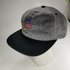 Vintage Union Pacific Railroad Trucker Cap Hat Wool Snapback Snap back