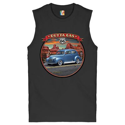 #ad Outta Gas on Route 66 Muscle Shirt The Mother Road Retro Vintage Men#x27;s $22.95