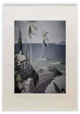 620064 Seaside Villa A3 A4 Framed Print Picture