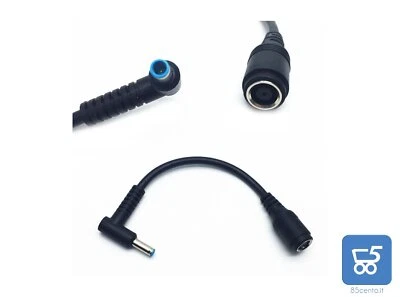 NO BRAND Cavo adattatore 7,4 x 5,0mm Femmina 4,5 x 3,0mm maschio per HP elitebook probook