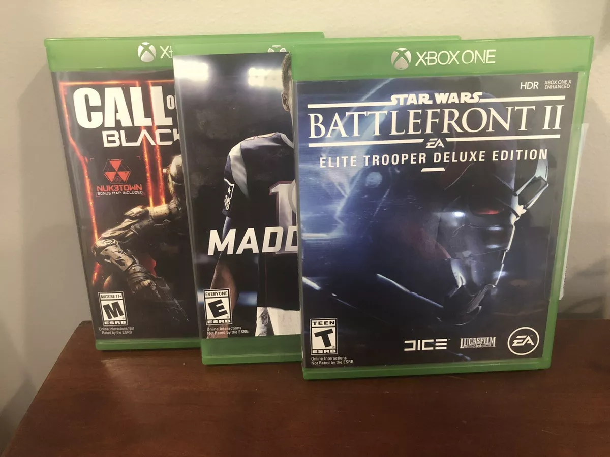 xbox one lot 3 games Call Of Duty Madden Star Wars Battlefront