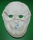EARLY VINTAGE HALLOWEEN MASK CARTOON SKULL GLOWS IN THE DARK THIN PLASTIC — photo 2