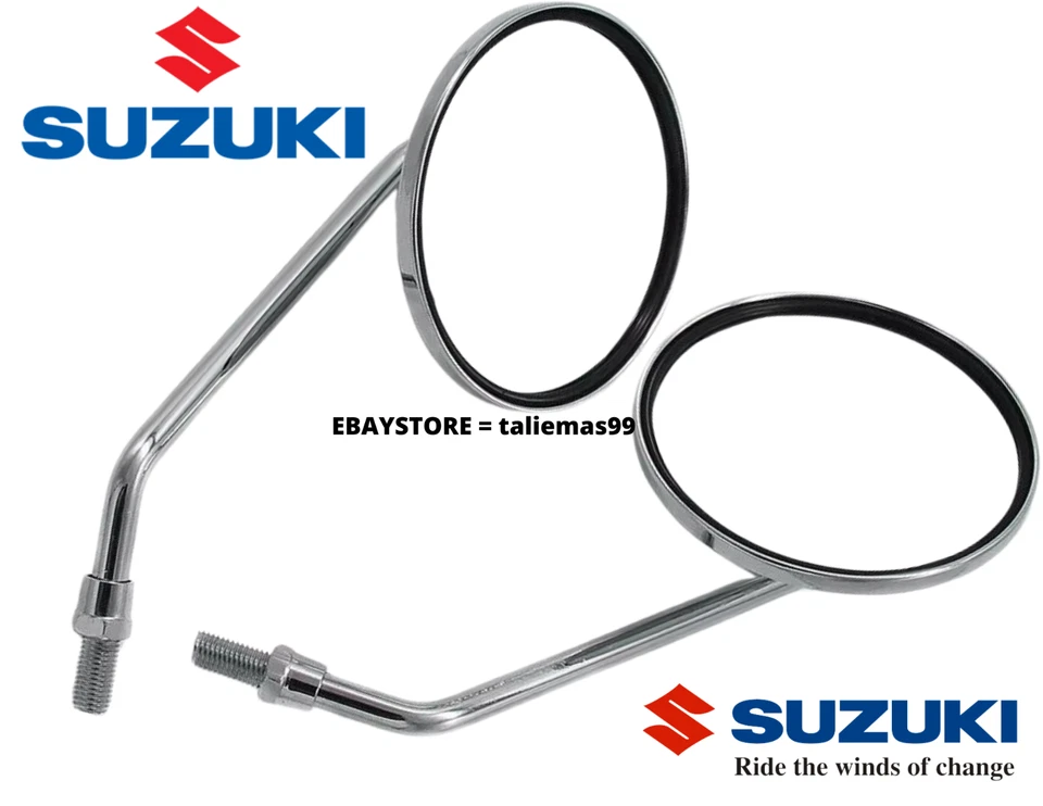 Espejo retrovisor 10 mm repuesto Suzuki TS100 TC100 TS125 TC125 TS185 TC185 TS250 TS400 Foto 4 de 4