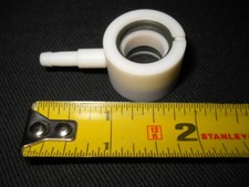 PTFE 9/16" Window Sight Glass End Cap & 3/16" Hose Connector for 14mm Columns