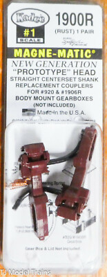 Kadee #1900R (#1 Scale) Type E Straight Centerset Shank Couplers (NEW GENERATION