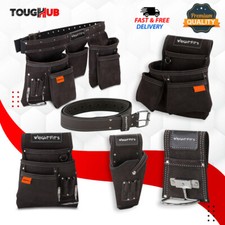 Leather Tool Belt Apron Nail or Tool Pouches -Drill or Hammer Holsters UK Tools