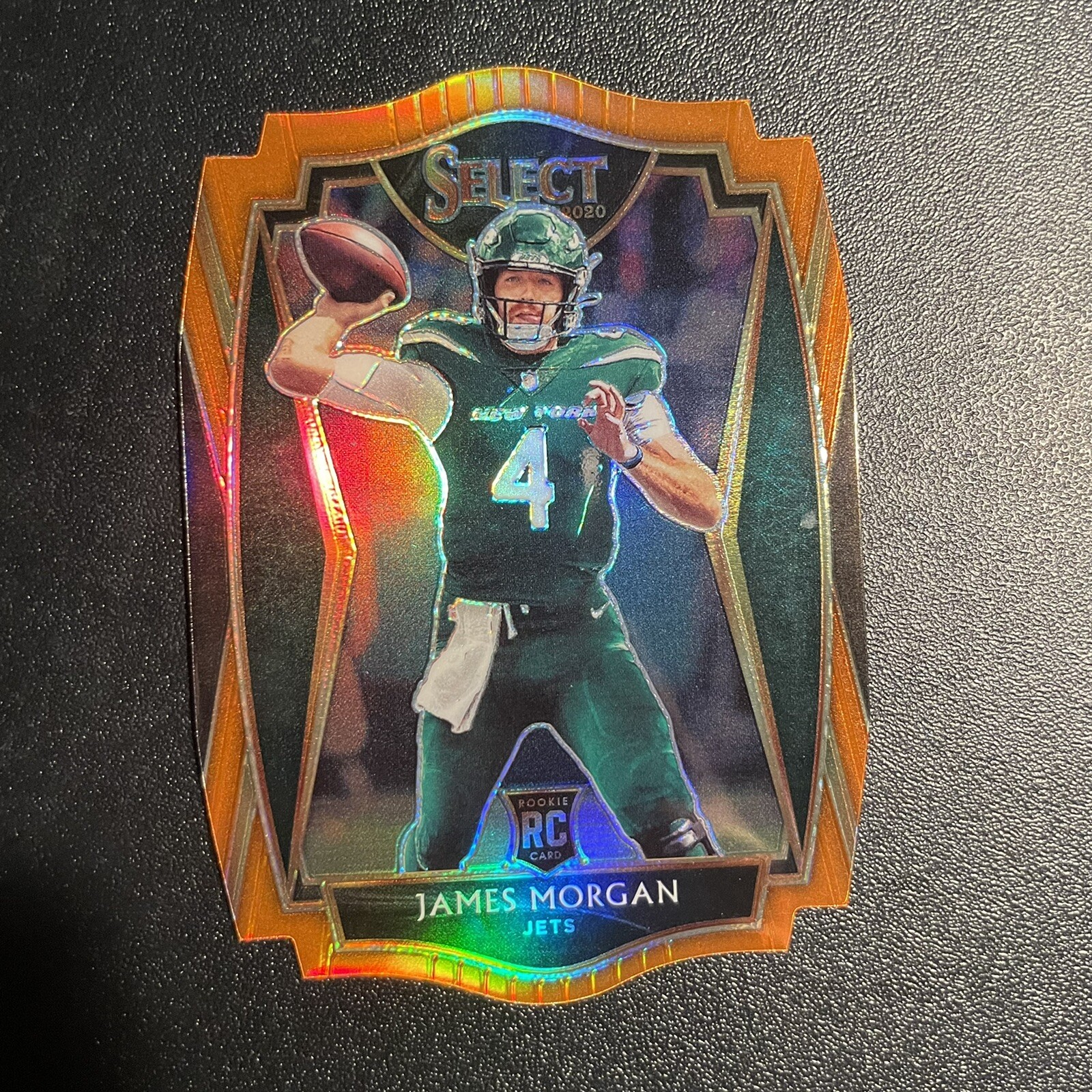 2020 James Morgan Panini Select Football #184 Premier Level Rookie RC Die Cut
