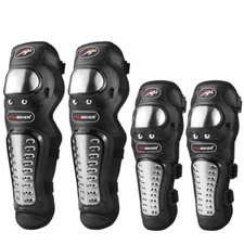 Motorcycle Kneepad Stainless Steel Moto Elbow Knee Pads Motocross Protective Kit