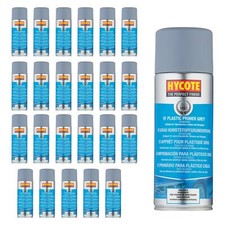 Hycote XUK612 Grey Plastic Primer Spray Paint 400ml Aerosol Paint Preparation