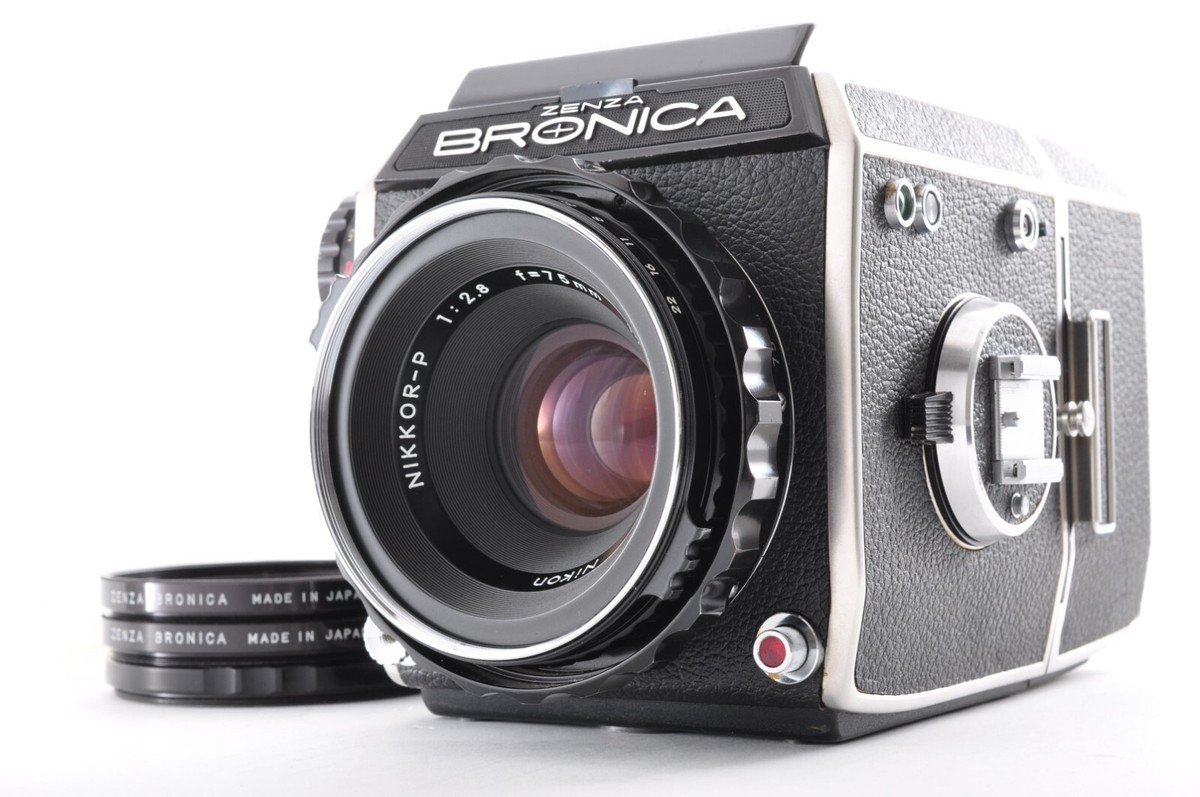 【C6977】BRONICA EC + NIKKOR-P C 75mm 2.8 Nikon NIKKOR-P.C 75mm f/2.8 for Zenza Bronica EC S2 S2A