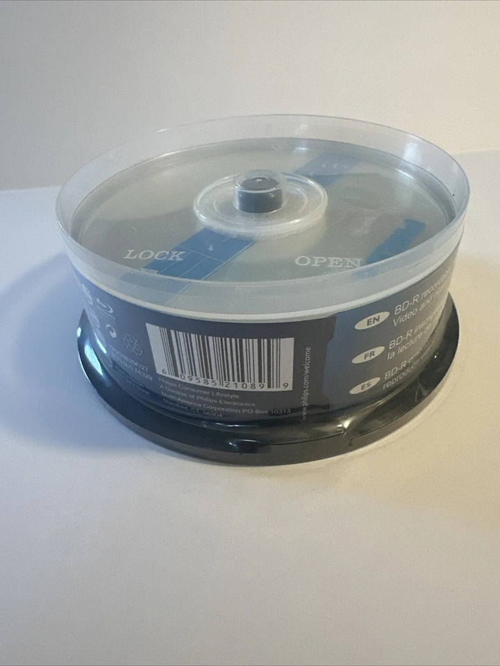 Philips Blu-Ray BD-R 25GB 6 X скорость 25-упаковка новый запечатанный - Изображение 3 из 3