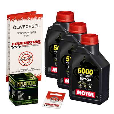 Honda CB 500 X (PC64) 19-23, Motul 10W30 Öl + HiFlo Ölfilter, Motoröl Set