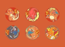 Chipless Metal Dice - Charizard (Amanda LaPalme / ManaMoon) SINGLE DIE 1x