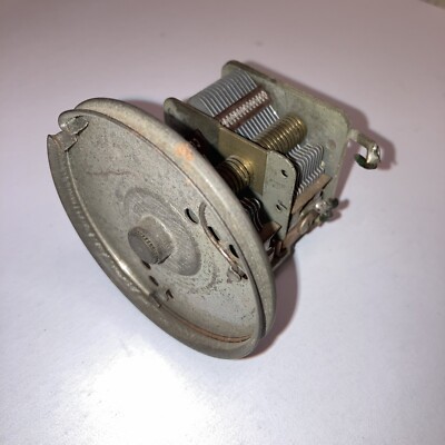 Two Gang Variable Air Tuner Capacitor w/ Wheel from ham crystal radio estate 
