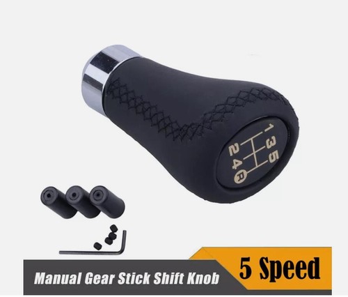 5 Speed Universal Shift Knob Manual Pu Leathe Gear Stick Shifter Lever PU Leathe - Picture 6 of 9