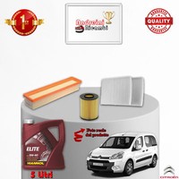Inspektionskit Filter Und ÖL Citroen Berlingo II 1.6 66KW 90CV Von 2011->
