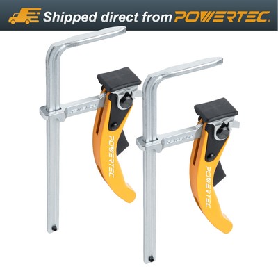 POWERTEC 7 inch Table Clamp for MFT and Guide Rail System - 2PK (71542)