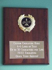 Appreciation Award Plaque 8x10 Trophy FREE custom engraving