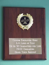 Appreciation Award Plaque 8x10 Trophy FREE custom engraving