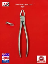 #90 DENTAL EXTRACTING EXTRACTION FORCEPS,UPPER MOLARS LEFT 90,SERRATED HANDLE